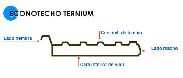 Estructura lamina econotecho